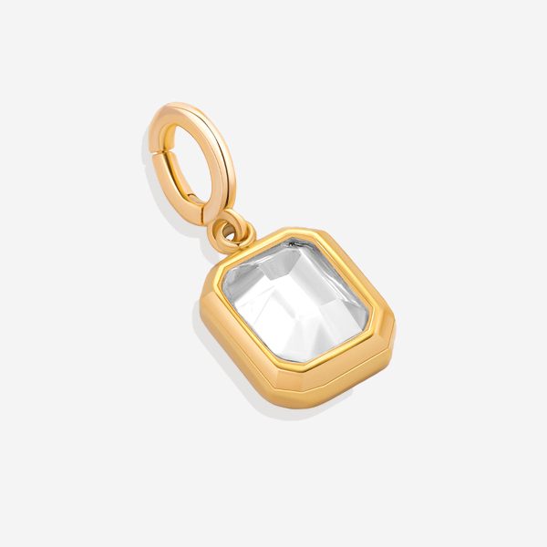 Baguette Birthstone Charm Fashion