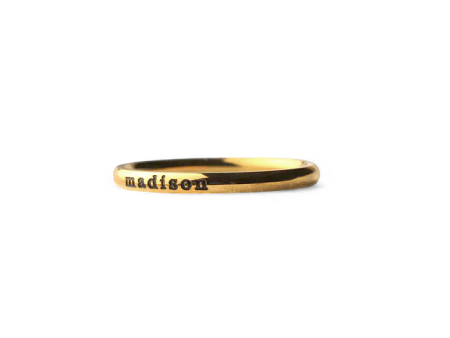 Engraved Stacking Ring | 2mm Band Online Hot Sale