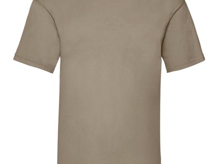 T-paita - Fruit of the Loom -  Valueweight T  - Khaki on Sale