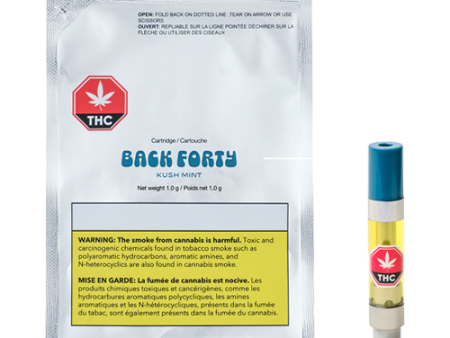 Back Forty Kush Mint 510 Vape Cartridge on Sale