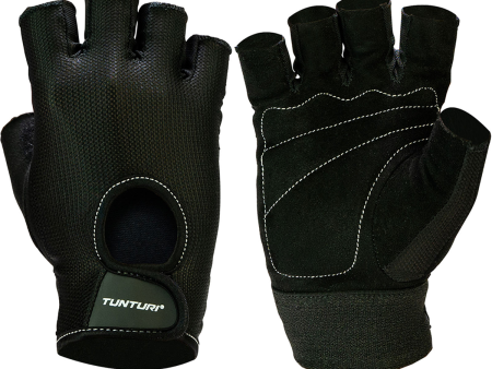 Painonnostohanskat - Tunturi - Fitness Gloves Easy Fit Pro - Musta Hot on Sale