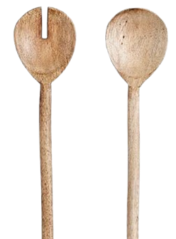 Salad Servers Set - Light Brown Online Hot Sale