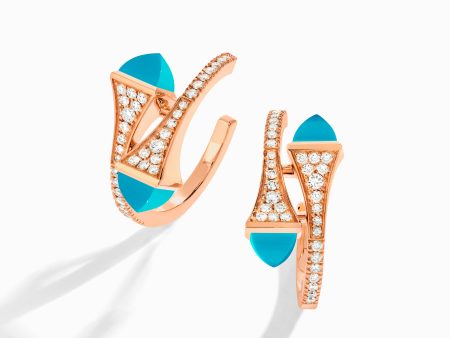 Cleo Diamond Open Hoop Earrings Online Hot Sale