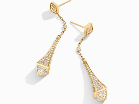 Cleo Full Diamond Teardrop Earrings Discount