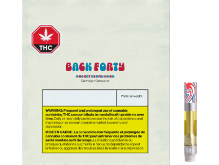 Back Forty Rocketberry Kush 510 Vape Cartridge For Sale