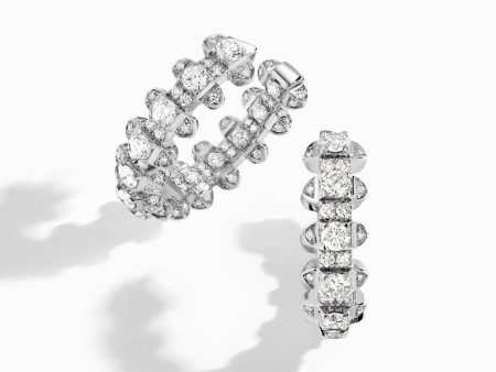 Tip-Top Full Diamond Hoop Earrings Sale