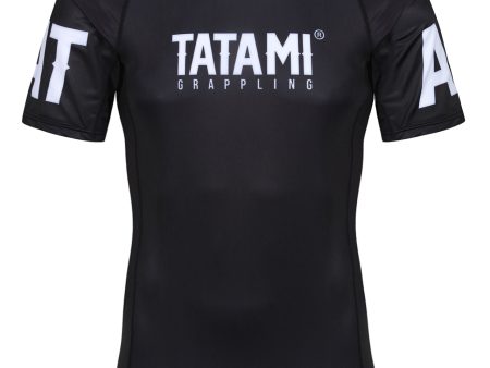 Rashguard - Tatami Fightwear -  Raven  - Lyhyt hihainen - Musta Fashion