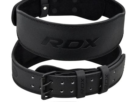 Weightlifting Belt - RDX - Leather 4 Inch - Black Cheap