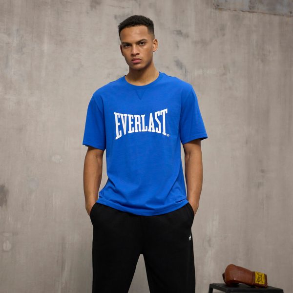 T-Shirt - Everlast -  Oversized Iconic Maximized Logo Tee  - Blue Online