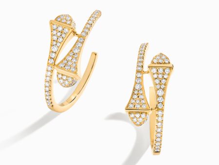 Cleo Full Diamond Small Hoop Earrings Online