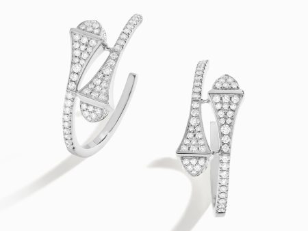 Cleo Full Diamond Small Hoop Earrings Hot on Sale