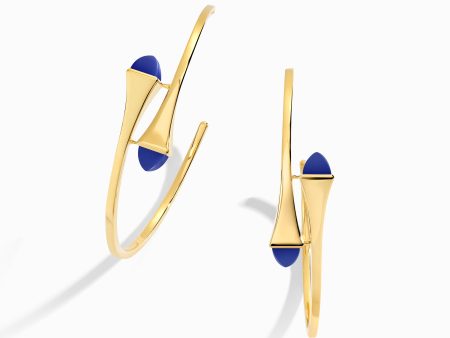 Cleo Gold Midi Hoop Earrings For Discount