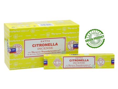 Rökelse Citronella Grön Satya Hot on Sale