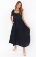 Arabella Maxi Dress ~ Black Linen Online