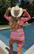 Vacay Mini Coverup ~ Melon Mixed Crochet Cheap