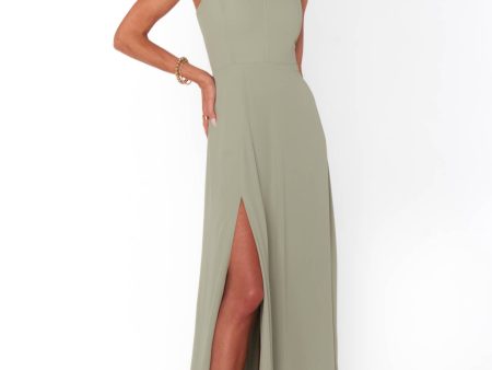 Clarissa Corset Dress ~ Moss Green Crisp For Cheap