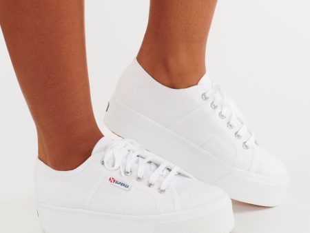 Superga 2790 Platform Sneakers ~ White on Sale