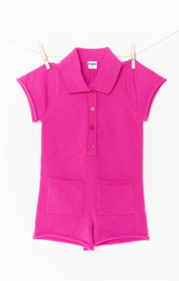 Mini Gio Sweater Romper ~ Hot Pink Knit Online