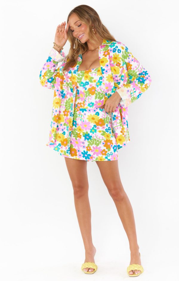 Weekday Button Up ~ Petal Pop For Sale